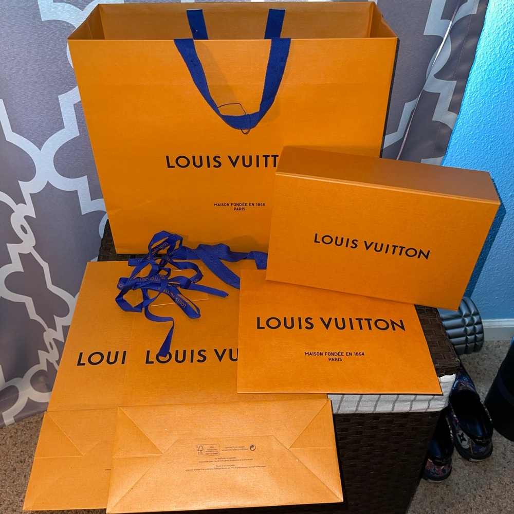 Louis Vuitton Box and Paper Bags